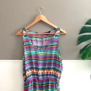 Riley + James Colorful Saved by the Bell Style Romper